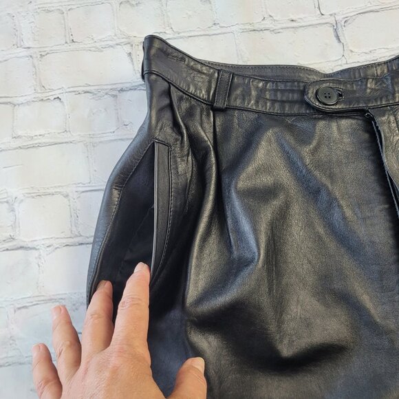 Burdines Contemporary Shop genuine leather pants size 36 - Picture 10 of 13